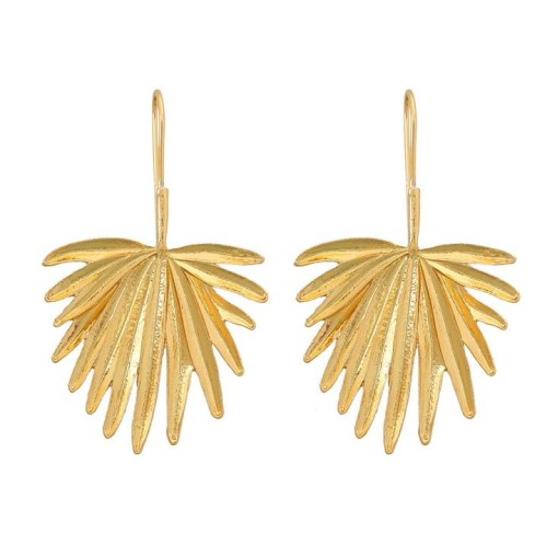 occidental style exaggerating earrings Alloy flowers Earring woman trend Metal leavesearrings
