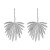 occidental style exaggerating earrings Alloy flowers Earring woman trend Metal leavesearrings