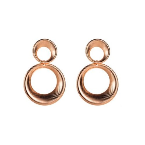 occidental style fashion exaggerating big samll Alloy circle earrings creative retro woman temperament elegant h