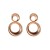 occidental style fashion exaggerating big samll Alloy circle earrings creative retro woman temperament elegant h