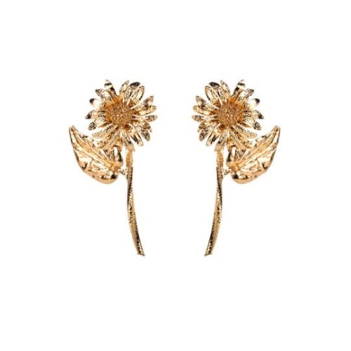occidental style fashion all-Purpose Country style Earring retro Alloy day earrings exaggerating Leaf flowers Ea