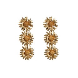 occidental style personality day flowers earrings woman exaggerating multilaye..