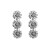 occidental style personality day flowers earrings woman exaggerating multilayer Metal Earring daisy