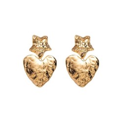 occidental style fashion retro wind earrings geometry Metal Irregular pattern ..