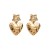 occidental style fashion retro wind earrings geometry Metal Irregular pattern ear stud exaggerating love earring