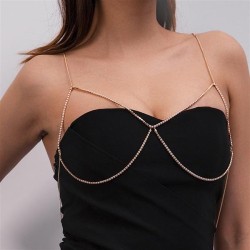 D exaggerating wind leisure woman flash diamond pendant tassel necklace chain