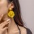 E occidental style flowers handmade earrings Earring woman elegant flowers woman