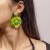 E occidental style flowers handmade earrings Earring woman elegant flowers woman