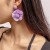 E occidental style flowers handmade earrings Earring woman elegant flowers woman