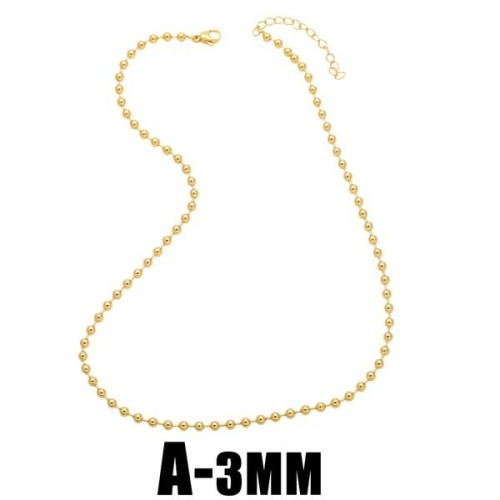 occidental styleins retro beads necklace man woman same style clavicle chain chainnkn