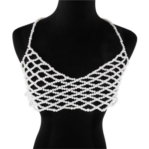  fashion hollow Pearl Sling  brief handmade weave chain