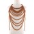 occidental style retro multilayer hollow Pearl chain  exaggerating Irregular woman