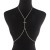 occidental style chain woman  fashion flash diamond claw chain cross chain Street Snap