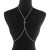 occidental style chain woman  fashion flash diamond claw chain cross chain Street Snap