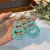 occidental style fashion geometry Pearl earrings woman  creative long style brief pure color exaggerating