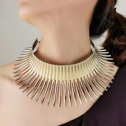 occidental style fashion gold fashion wind Collar
