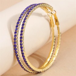6.0cm concise flash diamond temperament lady circle