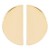 E occidental style exaggerating Metal half Earring  fashion brief mirror creative geometry earrings
