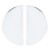E occidental style exaggerating Metal half Earring  fashion brief mirror creative geometry earrings