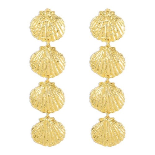 occidental style fashion exaggerating splice geometry earrings  personality retro Metal Irregular long style Ear