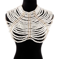 occidental style exaggerating multilayer Pearl chain  fashion retro temperamen..