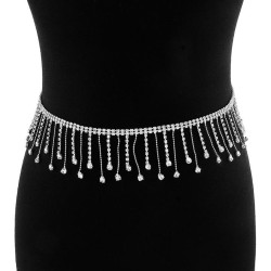 occidental style Irregular tassel flash diamond chain  fashion drop claw chain..