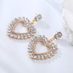 occidental style lovely sweet all-Purpose earrings samll wind color Peach hear..