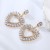 occidental style lovely sweet all-Purpose earrings samll wind color Peach heart high earrings woman