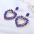 occidental style lovely sweet all-Purpose earrings samll wind color Peach heart high earrings woman