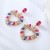 occidental style lovely sweet all-Purpose earrings samll wind color Peach heart high earrings woman