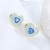 occidental style fashion Earring Rhinestone embed color zircon earrings heart-shaped lady ear stud