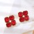occidental style retro Earring flash diamond Rhinestone splice ear stud high personality geometry square earrin