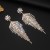 fashion zircon Rhinestone snowflake earrings Street Snap personality fully-jewelled temperament ear stud EarringE