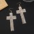  occidental style fashion Earring fashion Rhinestone cross earrings high quality tassel claw chain earringE