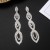 occidental style Rhinestone long style eyes earrings female exaggerating claw chain stage temperament EarringE