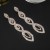 occidental style Rhinestone long style eyes earrings female exaggerating claw chain stage temperament EarringE