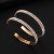   Double row Rhinestone annular circle female personality stage temperament EarringE