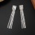 fashion Rhinestone earring brief tassel claw chain square earrings atmospheric EarringE