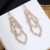 fully-jewelled brilliant earrings  Double layer claw chain Rhinestone Earring  earringsE
