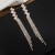 occidental style fashion Metal long style tassel earrings zircon Rhinestone claw chain Earring  windE