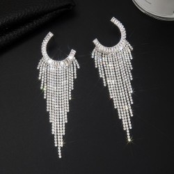 Earring fully-jewelled earrings woman occidental style exaggerating earring zi..