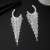 Earring fully-jewelled earrings woman occidental style exaggerating earring zircon Rhinestone crystal atmospher
