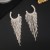 Earring fully-jewelled earrings woman occidental style exaggerating earring zircon Rhinestone crystal atmospher