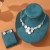 occidental style sequin splice exaggerating necklace ear stud set woman samll high summer