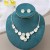 occidental style sequin splice exaggerating necklace ear stud set woman samll high summer
