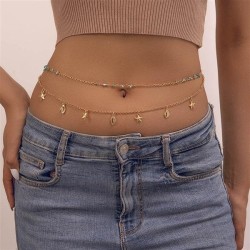 D occidental style starfish Shells tassel Metal chain chain woman summer fashi..