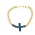 occidental style fashion personality embed color zircon cross bracelet temperament bracelet womanbrc