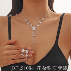 occidental style brief all-Purpose clavicle chain necklace  zircon Rhinestone ..