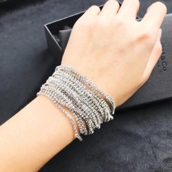   occidental style fully-jewelled width bracelet bangle  fashion stage multila..