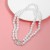 all-Purpose Double layer high Pearl necklace woman summer buckle short style clavicle chain chain